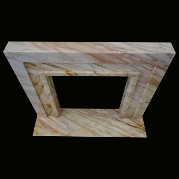 The Manhattan Golden Spider Marble Fireplace Surround - Image 5