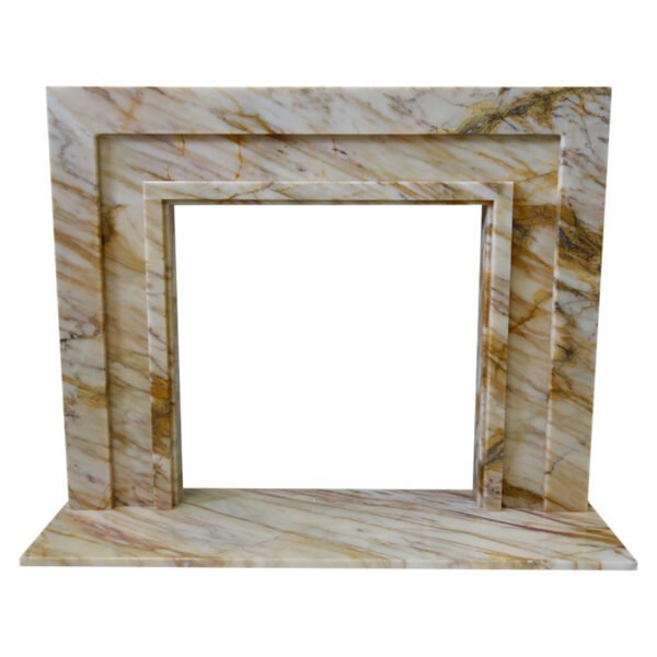 The Manhattan Golden Spider Marble Fireplace Surround - Image 3