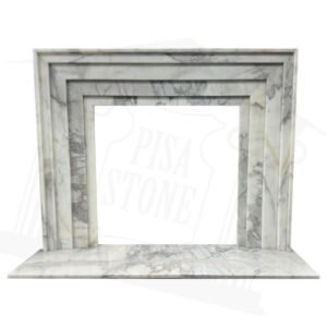White Marble Fireplace Surround