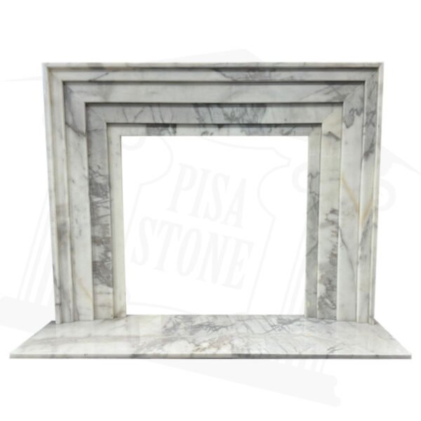 White Marble Fireplace Surround