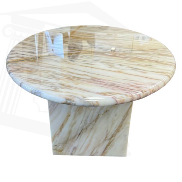 Golden Spider Marble Oval Coffee Tables - Image 3