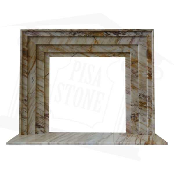 Golden Spider Marble Fireplace Surround