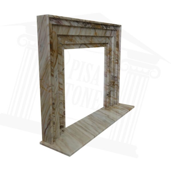 Golden Spider Marble Fireplace Surround - Image 2