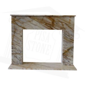 Standard Golden Spider Marble Fireplace Surround