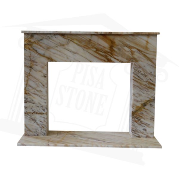 Standard Golden Spider Marble Fireplace Surround