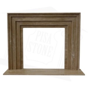 Travertin Plaka Fireplace Surround