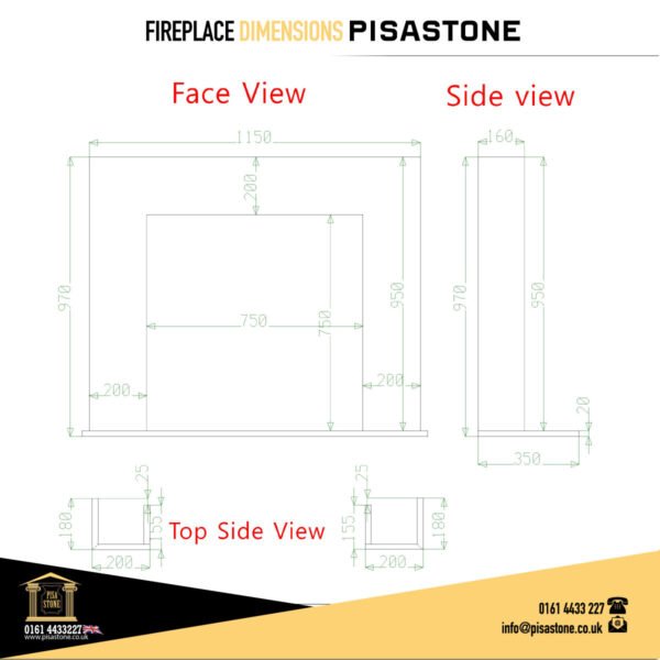 Elite Golden Spider Fireplace Surround - Image 3