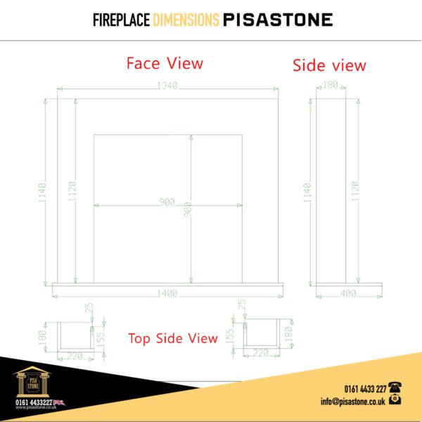 Elite Golden Spider Fireplace Surround - Image 4