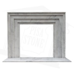 Ibiza White Marble Fireplace Surround
