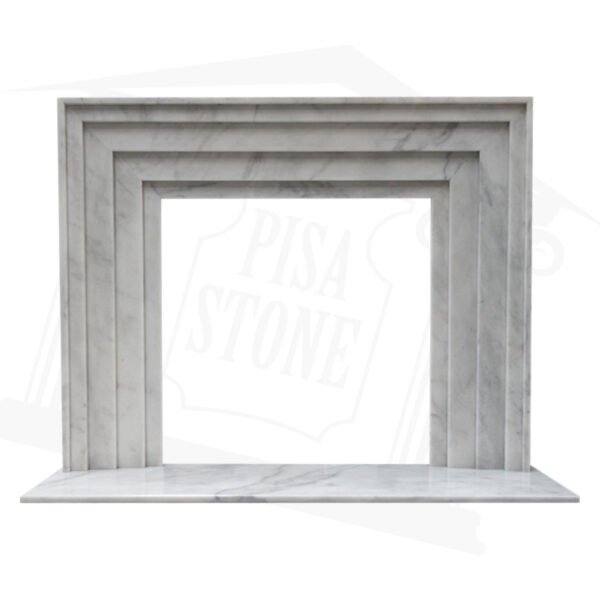 Ibiza White Marble Fireplace Surround