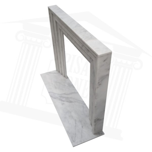 Ibiza White Marble Fireplace Surround - Image 4