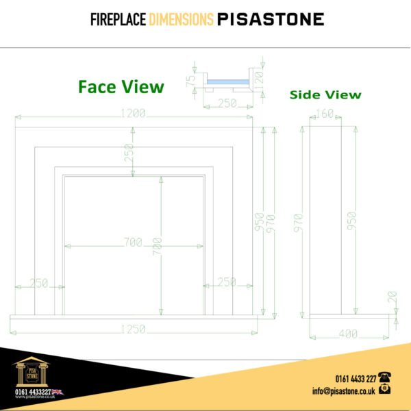 The Manhattan Calacatta Viola Marble Fireplace Surround - Image 8