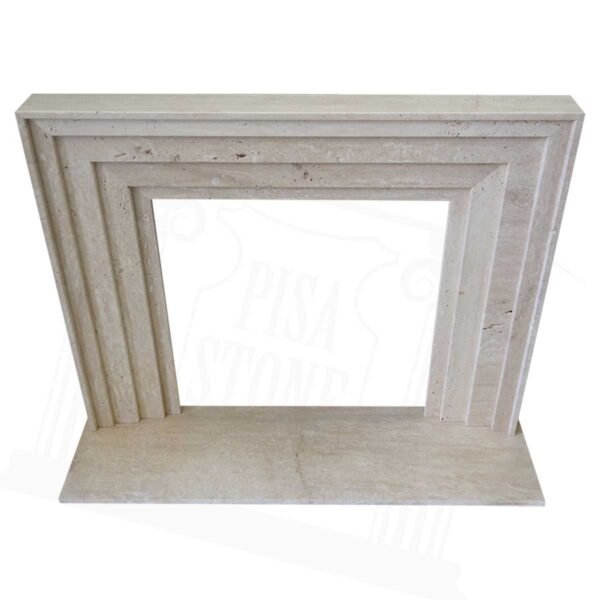 Light Travertin Fireplace Surround - Image 3