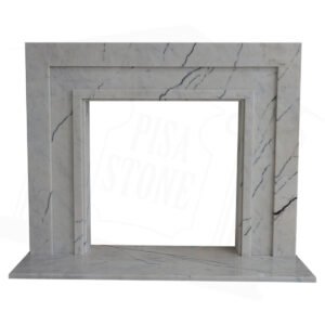 The Manhattan Laylak White Marble Fireplace Surround